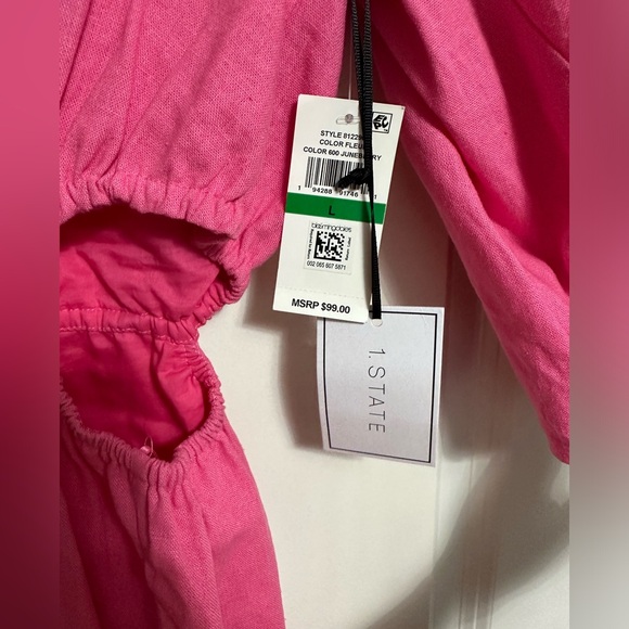 1. State linen romper Juneberry - Picture 5 of 8